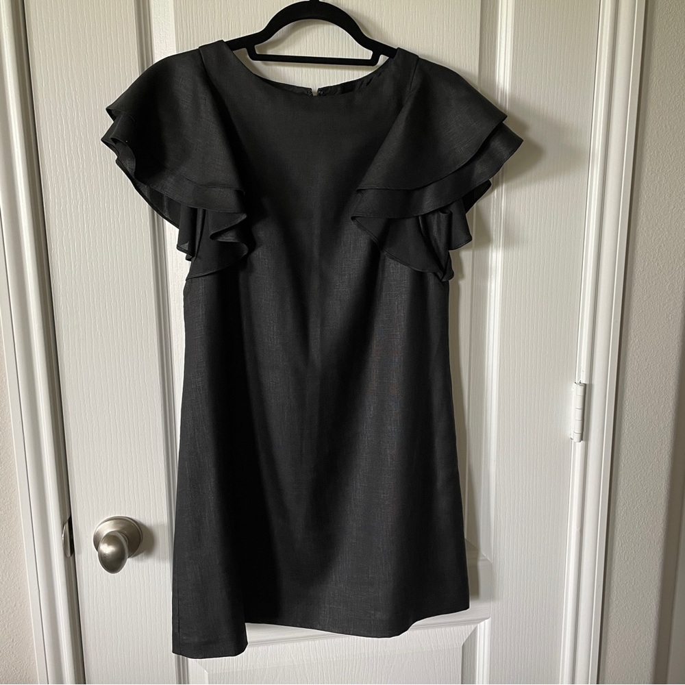 Ali Ro black dress with statement sleeves size 2
